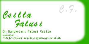 csilla falusi business card